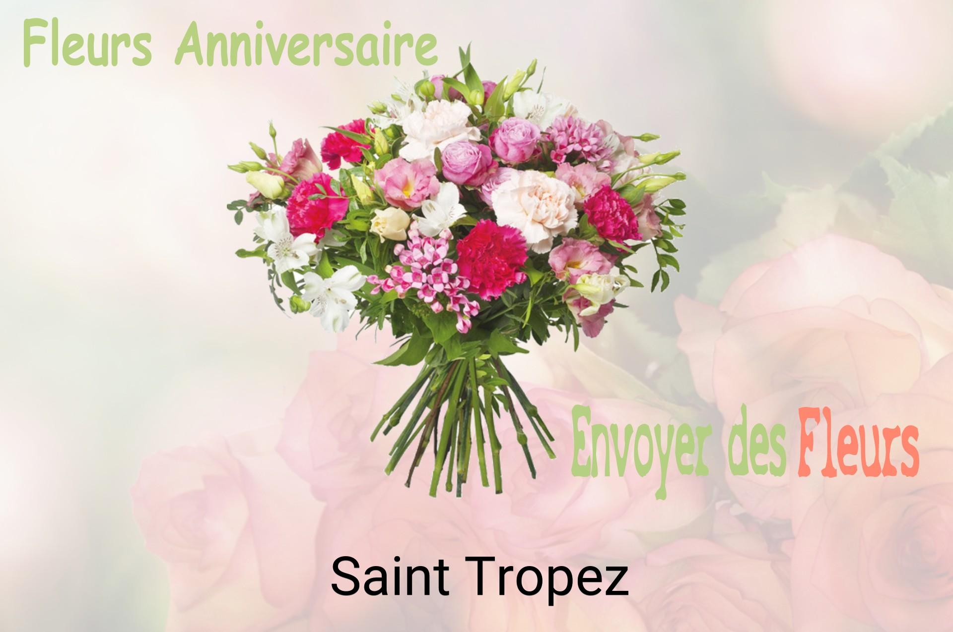 Bouquet de fleurs d’anniversaire livré à Saint-Tropez