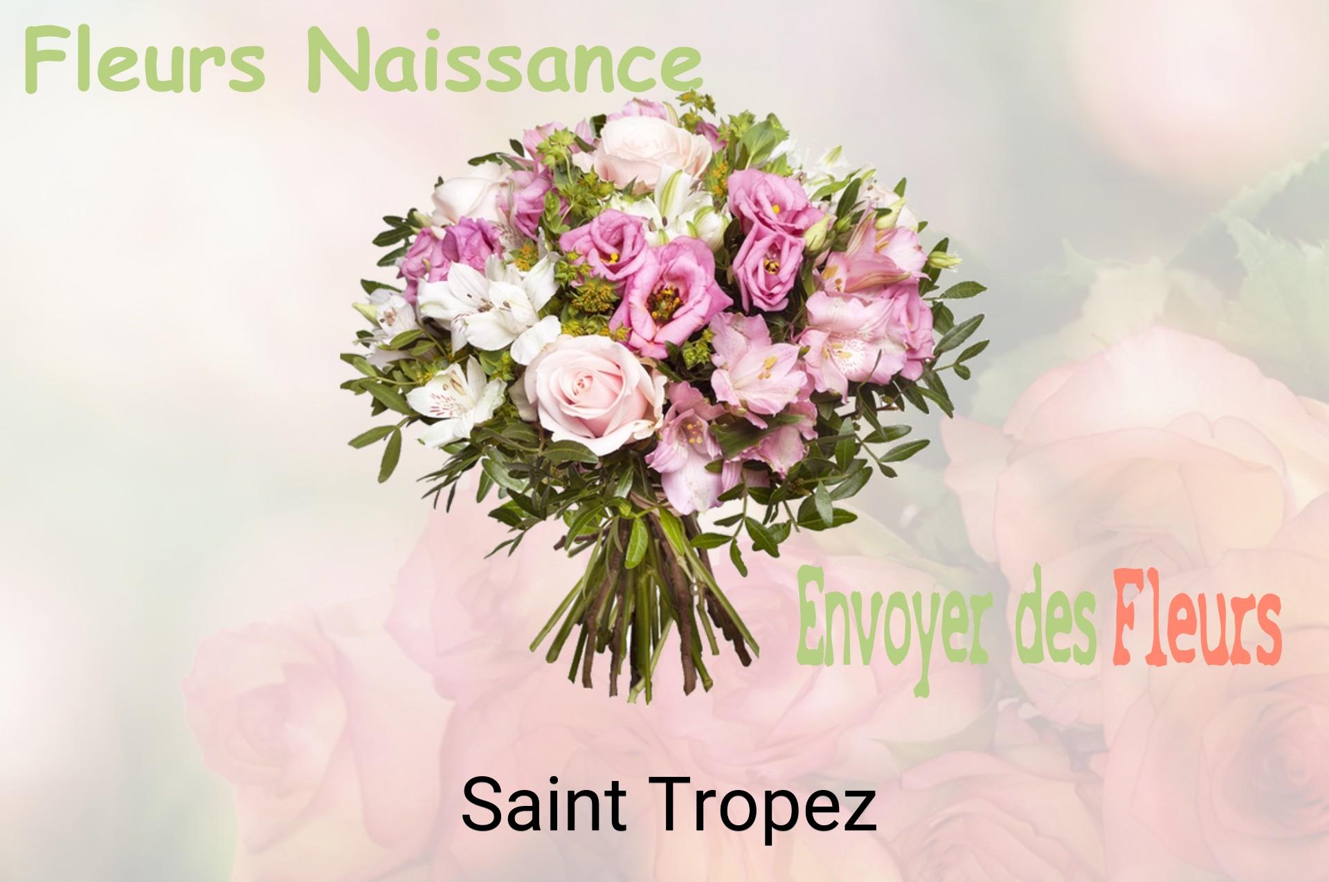 Bouquet de fleurs de naissance livré à Saint-Tropez